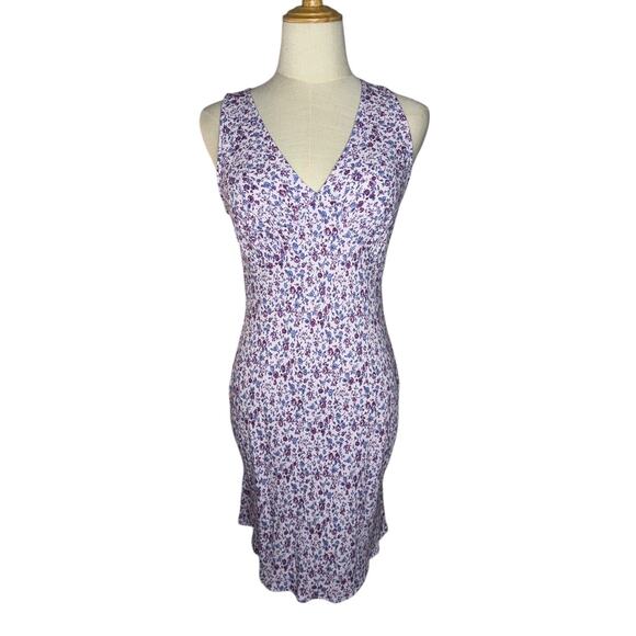 Reformation Calix Mini Floral Lilac Dress Size Medium Boho Coastal Cottagecore - Picture 4 of 12